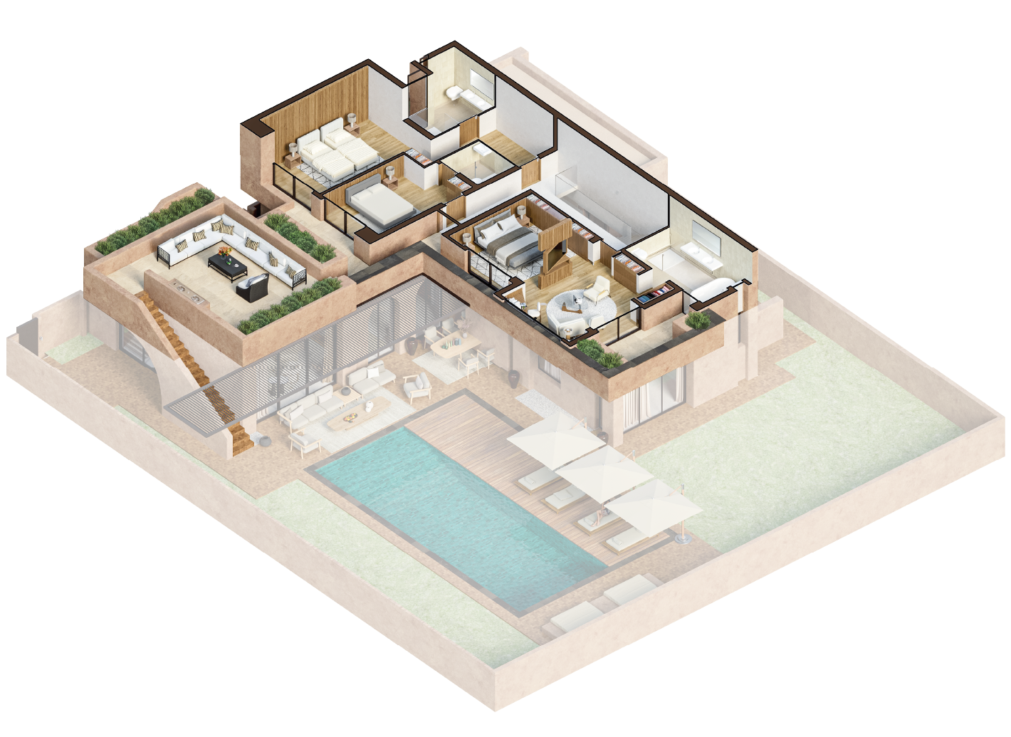 3D plan - First floor